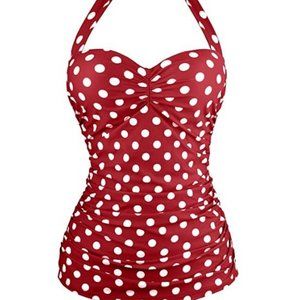 Angerella Vintage Halter One Piece Swimsuit 5XL